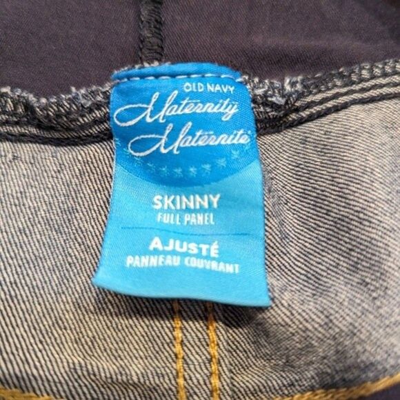 Old Navy Maternity Jeans Straight Leg Full Belly Panel Size 14 - Picture 3 of 6